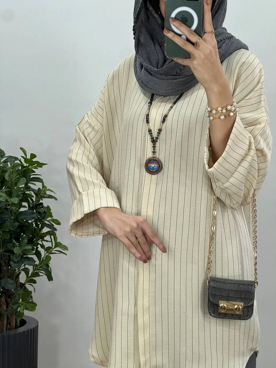 مانتو دکمه مخفی دیپلمات ویونا